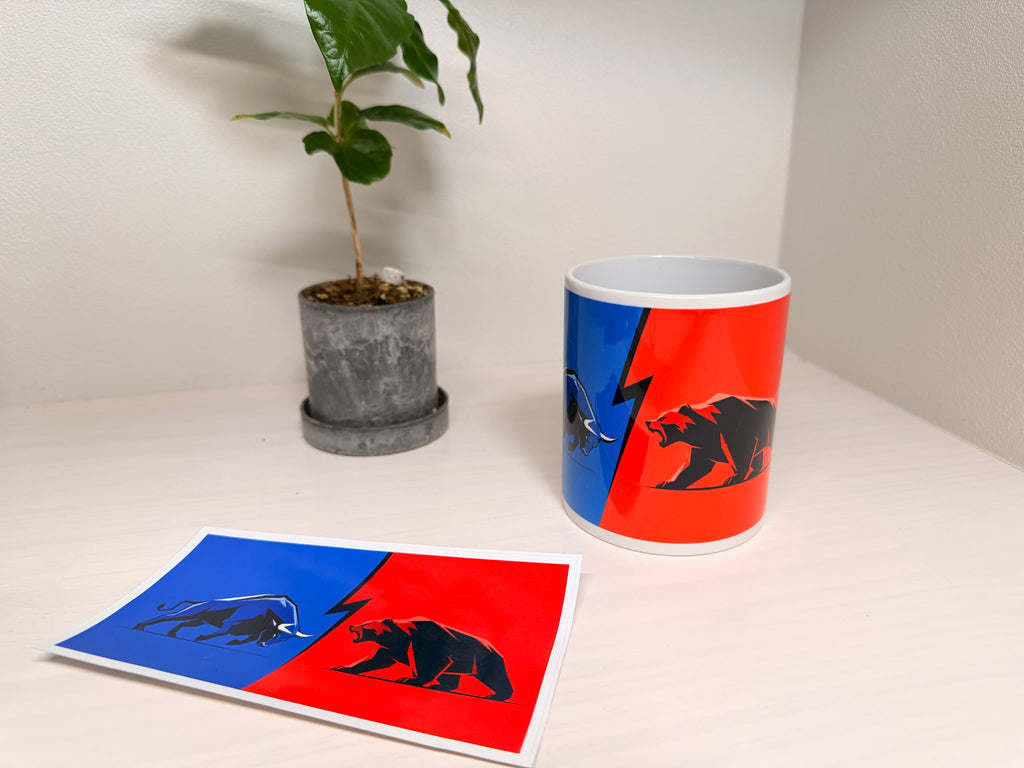 Bull & Bear マグカップ with ステッカーセット